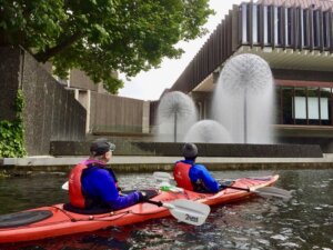 Kayaking avon river Christchurch Sea kayaking