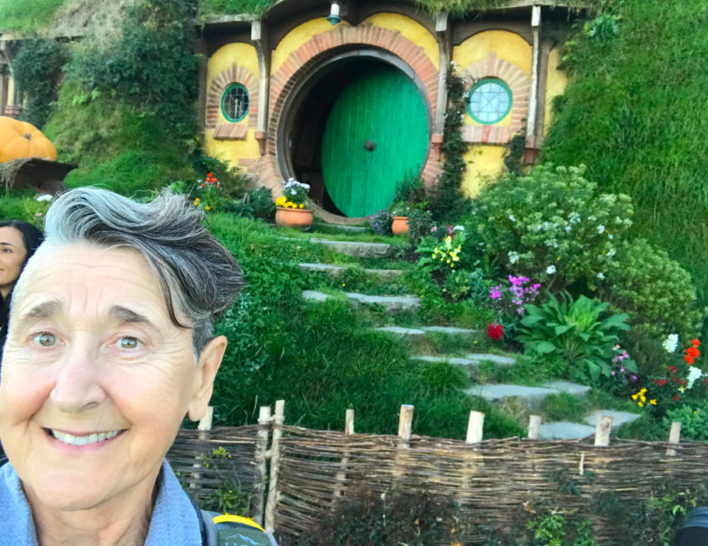 Mary at Hobbiton