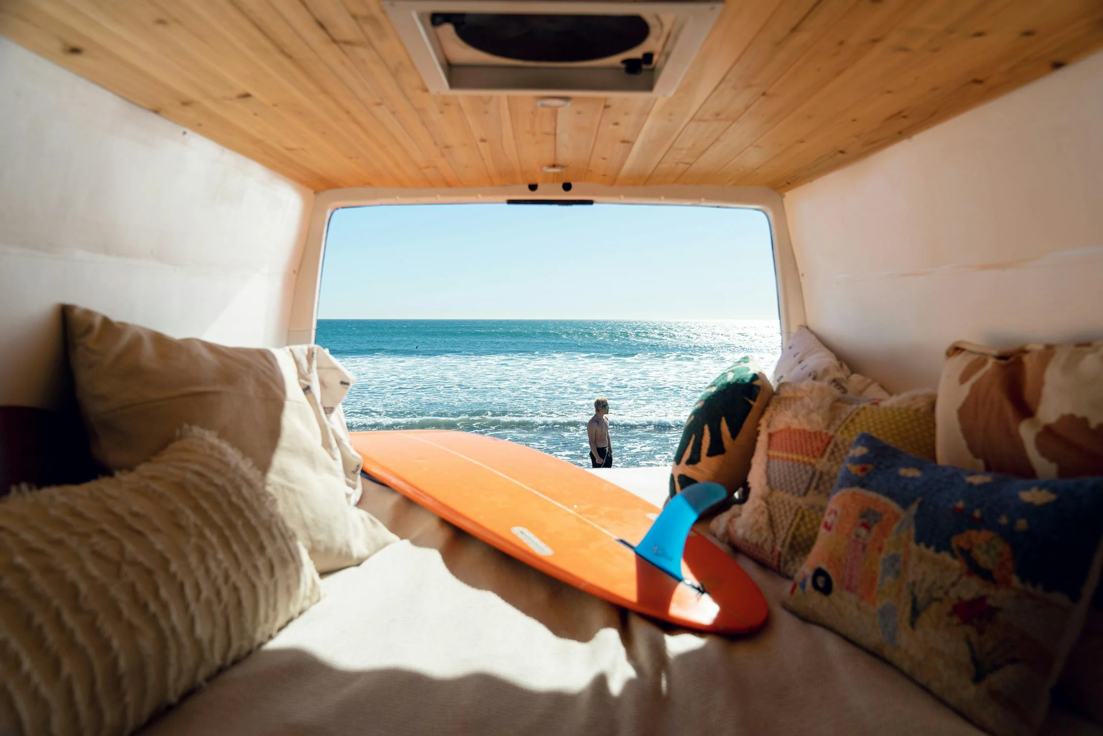 Surfboard in your van ready to go